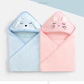 Cartoon Baby Hooded Towel Poncho, Embroidered Cute Animal, Soft Absorbent Cape, Infant Bath Wrap, Newborn Bathrobe.