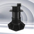 Black Bearing Decking Board Height Adjustable Building Material Booster Strong Suitable for Aluminium WPC Wood. 