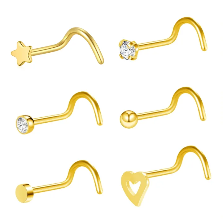 6Pcs/set%2020G%20Fashion%20Nose%20Septum%20Piercing%20Studs%20Set%20Stainless%20Steel%20Nose%20Septum%20Studs%20Body%20Piering%20Jewelry%20For%20Nose%20Piercing%20-%20Image%205