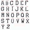 26PCS/Small A~Z Coloured Alphabet English Letters Clothes Stickers,Fabric Applique Iron On Patch Embroidery Sewing Supplies. 