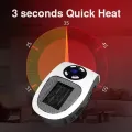 Heater Portable Electric Heater Plug-in Wall Mounted Room Heater Home Appliances Heating Stove Mini Radiator Remote Heater 500W. 