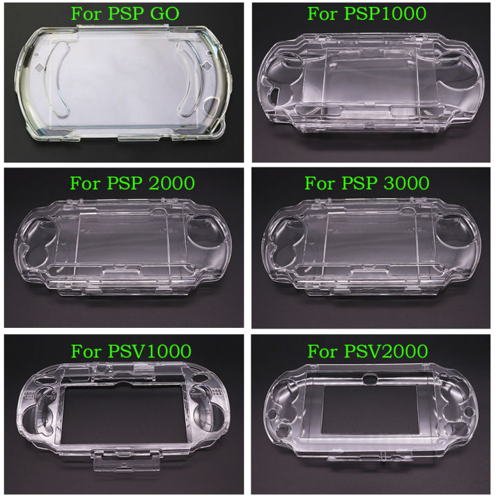 Crystal Transparent Hard Protective Case Cover Shell for Ps Vita Psv PSP go 1000 2000 3000 Full Body Protector Skin Case