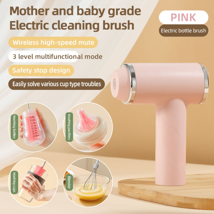 360%C2%B0%20Rotating%20Electric%20Baby%20Bottle%20Brush%20Set%20Silicone%20NippleCleaner%20BPA-Free%20Infant%20Cleaning%20Tool%20with%20Egg%20Beater%20Function%20-%20Image%207