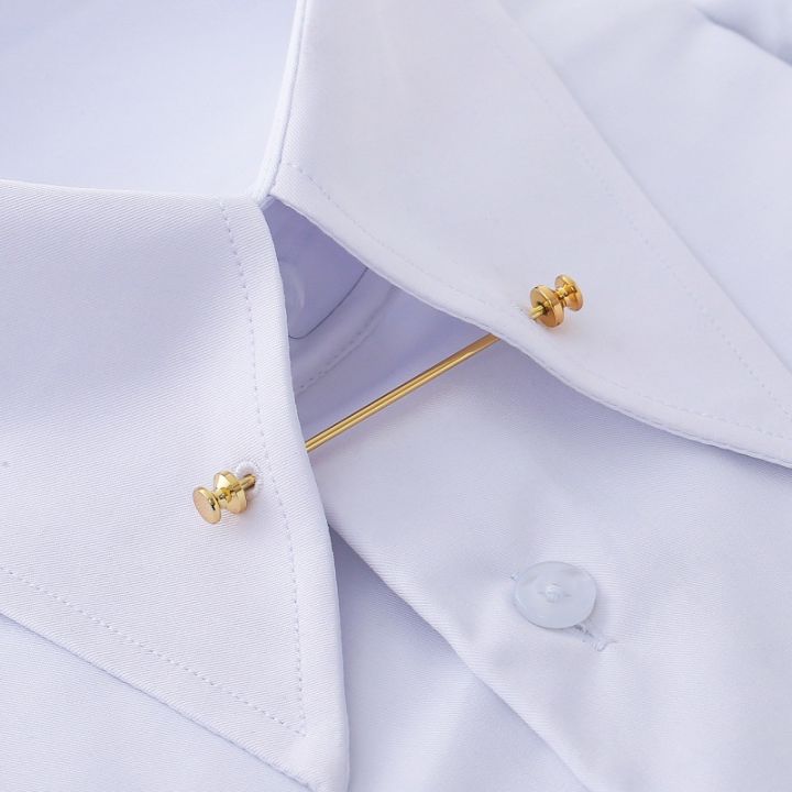 High end men's collar needle spiral buckle For Men Shirt Minimalist Wedding Souvenirs Man Fashion Cuffs