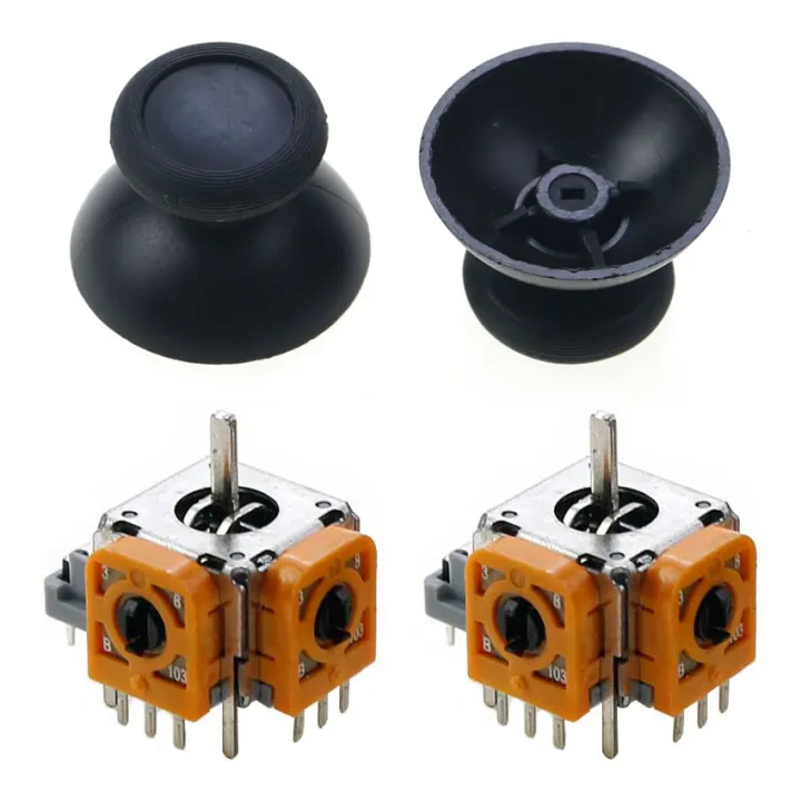 JCD%202%20Pieces%203DS%20Analog%20Joystick%20Black%20Small%20Hole%20Mushroom%20Hat%20Thumb%20Sticks%20Rocker%20Caps%20For%20Switch%20Pro%20Controllers%20-%20Image%207