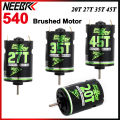 NEEBRC 540 20T 27T 35T 45T Brushed Motor for 1/10 RC Car Crawler Wltoys Axial SCX10 AXI03007 Traxxas TRX4 HSP WPL Redcat Gen8. 