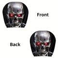2Pcs Terminator Robot Print Car Headrest Covers Unfilled Design HD 3D Digital Printing Universal Unique Auto Head Rest Protector. 