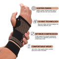 1Pcs Copper Fiber Bracer Wrist Elastic Sport Bandage Wristband Hand Gym Support Wrist Brace Wrap Tennis Fitness Powerlifting.