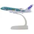 ANA Japanese Airlines Airbus A380 (Orange, Blue or Turquoise) 20cm High Quality Die Cast Model On Stand. 
