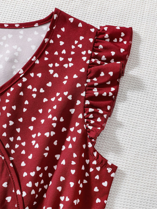 Girls%20retro%20red%20dress%20with%20white%20dots:%20elegant%20V-neck%20design,%20comfortable%20fit,%20suitable%20for%20parties%20and%20daily%20life%20-%20Image%206