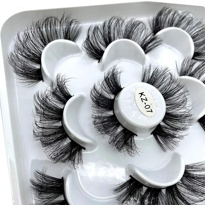 GROINNEYA%205%20Pairs%203D%20Mink%20Lashes%20Soft%20Dramatic%20Fluffy%203D%20Mink%20False%20Eyelashes%20Thick%20Wispy%20Natural%20Mink%20Lashes%20False%20Eyelashes%20-%20Image%204