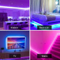 RGB Led Strip Lights with Remote Control Tape Lights Led Wall Room for Home Bedroom Party Decor TV Backlight. 