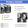 Hair Rollers Set 12 Self-Grip 64MM Jumbo Rollers & 12 Duckbill Clips - Ideal Salon & DIY Hairdressing Tools for All Hair Lengths. 
