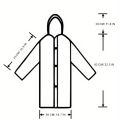 Kids Rain Coat for Girls Boys Cartoon Toddler Rain Wear Children Transparent Waterproof Raincoat Jacket Mermaid Poncho. 