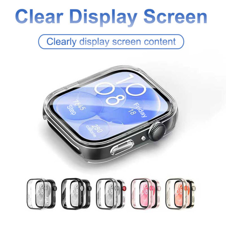 For%20Huawei%20Watch%20Fit%203%20All-Around%20Screen%20Protector%20Glass+Cover%20Hard%20PC%20Bumper%20Tempered%20Glass%20Watch%20Case%20For%20Huawei%20Watch%20Fit%203%20-%20Image%203