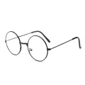 Men And Women Retro Round Blue Light Computer Mirror Reading Playing Games Eye Protection Decorative Glasses. 