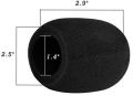 1 PCS Microphone Covers Microphone Windscreen Sponge Cover Hand Mic Foam Cover Protective Cap for Handheld Mic. 