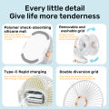 JKUOO Portable Clip on Fan Battery Operated,Quiet 360 °   Rotate,USB Rechargeable Mini Personal Cooling for  Office Stroller Cam. 