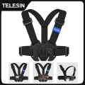 TELESIN Chest Strap Mount Waistcoat Belt Mount for GoPro Hero 13 12 11 10 9 8 7 6 5 Insta360 DJI Action Camera Accessories. 