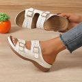 2025 Summer Fashion Women Wedge Slippers Premium Orthopedic Open Toe Shoes for Women Anti-slip Platform Retro Slippers Female. 
