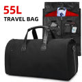 Convertible Garment Bags for Travel Large Capacity Duffel Bag with Shoe Pouch Weekend Business Trip Luggage Carry On Tote XM130. 