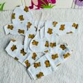 KidsSansar - Pure Muslin Newborn Baby 5 Pcs Clothing Set. 