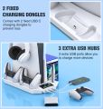 Dinofire S6000 For PS5/PS5 Slim Console Disc/Digital Vertical Stand Cooling Fan For Sony Playstation 5 controller Charging Dock. 