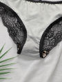 Women's  lingerie set with front buckle leopard print lace crossed back with steel ring gathered push up bra set A3159. 