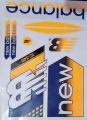 NB 3D  New Balance Orange Blue Latest Edition Bat Sticker 2023 New version. 