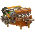 V8 Engine Kit Gas Small-Block Engine Model Kits Mini Build Your Own Stem Cison Running Engine Kits That Runs. 