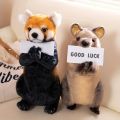 Animals to Thank for Blessing Plush Toys Red Panda Otter Short-Tailed Kangaroo Sea Otter Plush Animals Lifelike Bless Luck . 