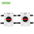 DIY GO IP66 Waterproof Isolator Switch 2in 2out 2 String PV Disconnect Switch DC 1200V 32A Solar System Disconnector. 