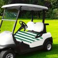 Golf Cart Seat Covers, Blue Anti-hot Golf Cart Seat Towel Blanket with Holes Fits Most EZGO, 100% Microfiber,.