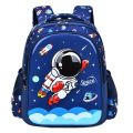 Children's Shoulder Bag Cartoon 3D Stereoscopic Astronaut Schoolbag Waterproof Kid Backpack Little Boy Dream Elementary School. 