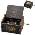 Wooden Music Box Frozen Beauty and Beast Hand Cranked Home Decoration Carved Musical Box Valentine's Day Birthday Gif Disney. 