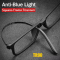 New Pure Titanium Reading Glasses Men Women TR90 Anti-Blue Ray Full frame Computer Spectacles Diopter +1.0 +4.0.