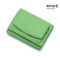 New Women Genuine Leather Purses Female Small Cowhide Wallets Lady Coin Bag Card Holder Large Capacity Money Bag Portable Clutch. 