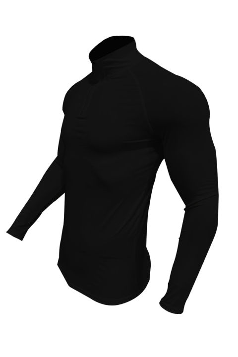 Fitness%20Compression%20Sport%20T-Shirt%20Gym%20Running%20Exercise%20Elastic%20Long%20Sleeves%20Sweatshirt%20Half%20Zip%20High%20Neck%20Tops%20Men%20Tight%20T-Shirt%20-%20Image%205