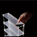 Vertical Acrylic Risers Display Stand Perfume Organizer Display Shelf & Versatile Cupcake Stand Holder for Figures,Dessert.