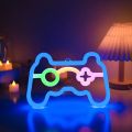 Gamer Neon Sign Lights, LED Game Controller Neon Sign for Gamer Room Decor, USB Or Battery Powered Gaming Neon Sign Table Lamp. 