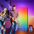 Smart Led Living Room Floor Lamp Rgb Fantasy Floor Lamp Music Synchronization App Control Suitable for Living Room, Room, Gaming Room Easy to Install. 