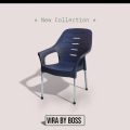 VIra by Boss wavy Plastic chairs garden chairs indoor outdoor chairs. 