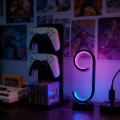 1PC Modern Curved LED Desk Lamp, 16 Million Colors Ambient Light for Gaming, Bedroom, Living Room Deco. 