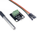 DS18B20 Temperature Sensor Module Kit Waterproof 100CM Digital Sensor Cable Stainless Steel Probe Terminal Adapter For Arduino. 