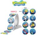 500PCS SpongeBob SquarePants Stickers Cartoon Anime Figure Image Kawaii Cup Luggage Stationery Decoration Toys Sticker Kid Gifts. 