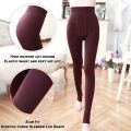 Women Winter Leggings Warm Leggins High Waist Solid Color Women Thickened Leggings Stretchy Black Leggings. 