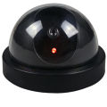 1PC Fake Dome Security Camera with LED Red Light, Battery Operated, No Wiring Required, Realistic Design Fake Dummy Camera, Black & White Color Available. 