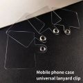 1/3/5/10Pcs Mobile Phone Anti-lost Lanyard Card Gasket Universal Transparent Clip Detachable Phone Hanging Cord Strap Tether Pad. 