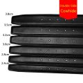Belts No Buckle 2.4 2.8 3.0 3.2 3.5 3.8cm Width Genuine Belt Men Pin Buckle Leather Black Cowhide Belt Body Without Buckle Strap. 