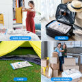1-15pc Universal Vacuum Storage Bag with Cordless Electric Pump,Rechargeable Wireless Pump for Bags,Space Saver Travel Organizer.